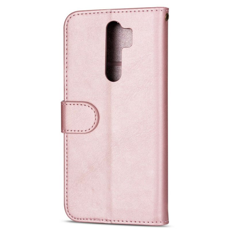 Flip Case Xiaomi Redmi Note 8 Pro Kukkaro Kaulanauhalla