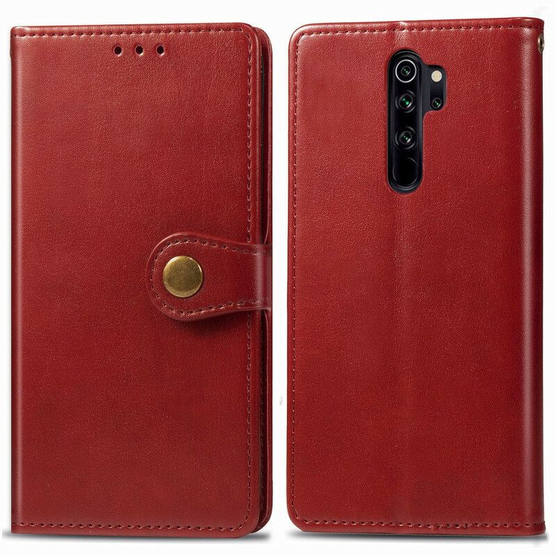 Kotelot Xiaomi Redmi Note 8 Pro Keinonahka Ja Vintage-lukko
