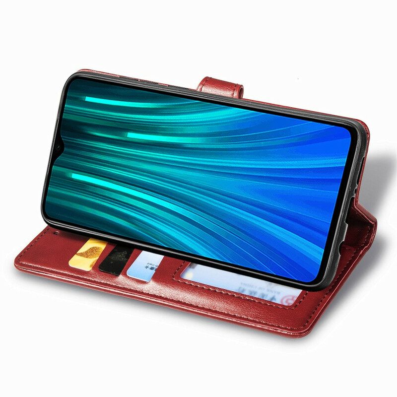 Kotelot Xiaomi Redmi Note 8 Pro Keinonahka Ja Vintage-lukko