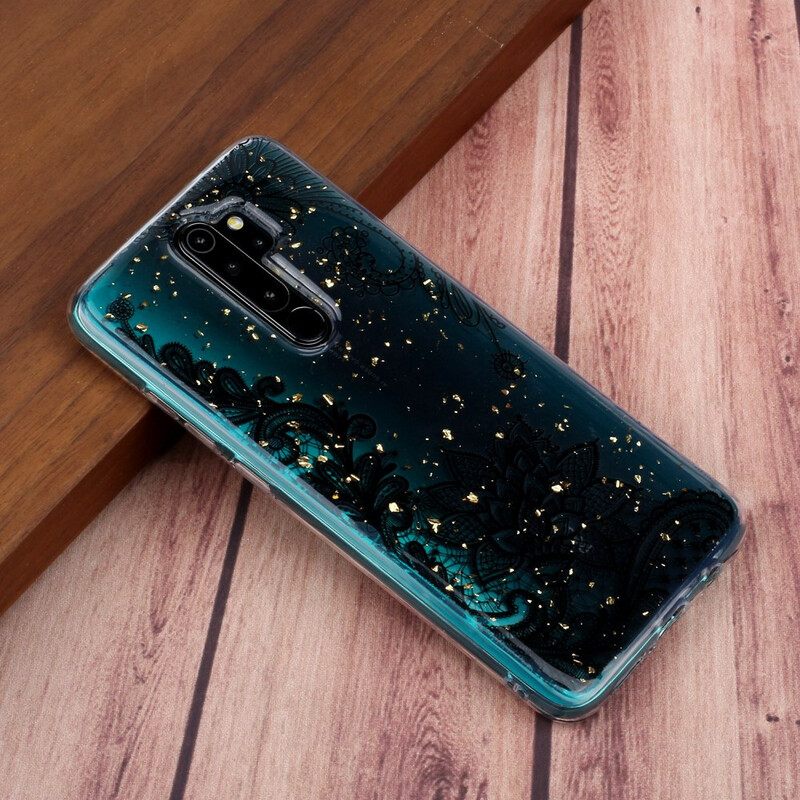 Kuori Xiaomi Redmi Note 8 Pro Flowers Pitsiä Ja Paljetteja