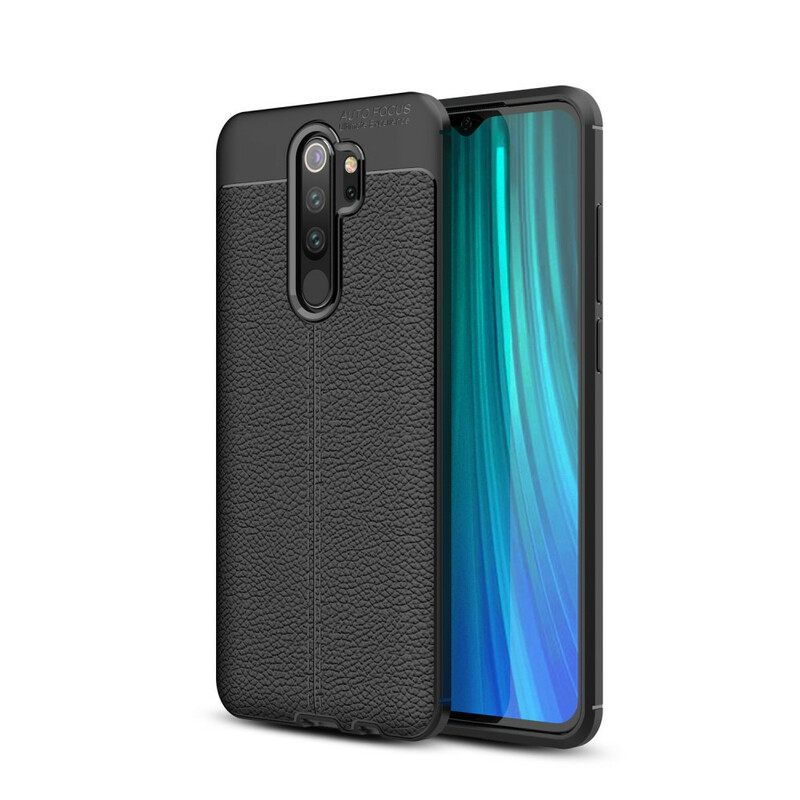 Kuori Xiaomi Redmi Note 8 Pro Nahkaefekti Litsi Kaksinkertainen Linja