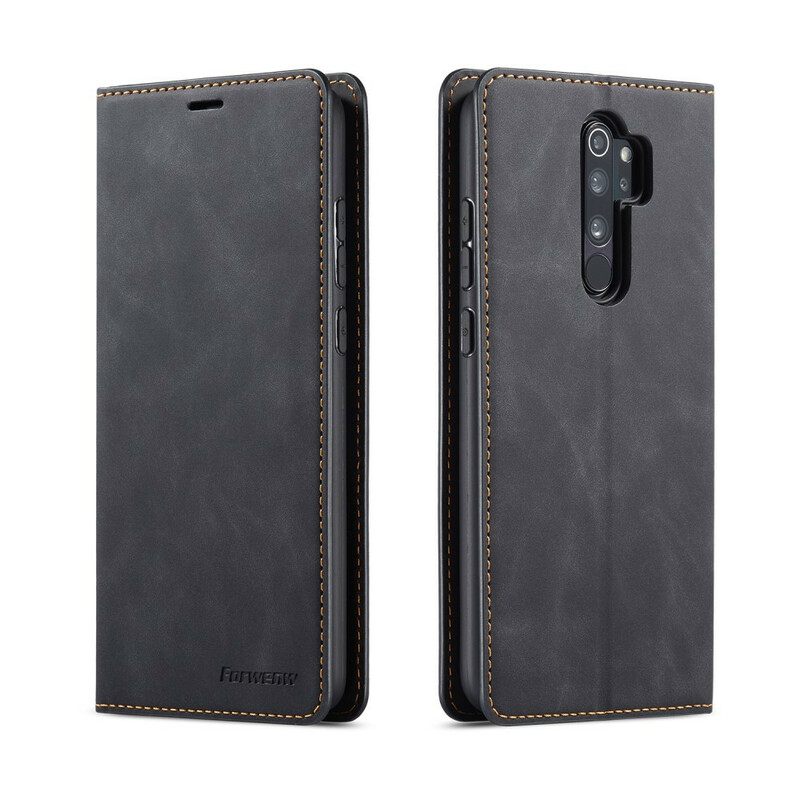 Nahkakotelo Xiaomi Redmi Note 8 Pro Nahkaefekti Forwenw