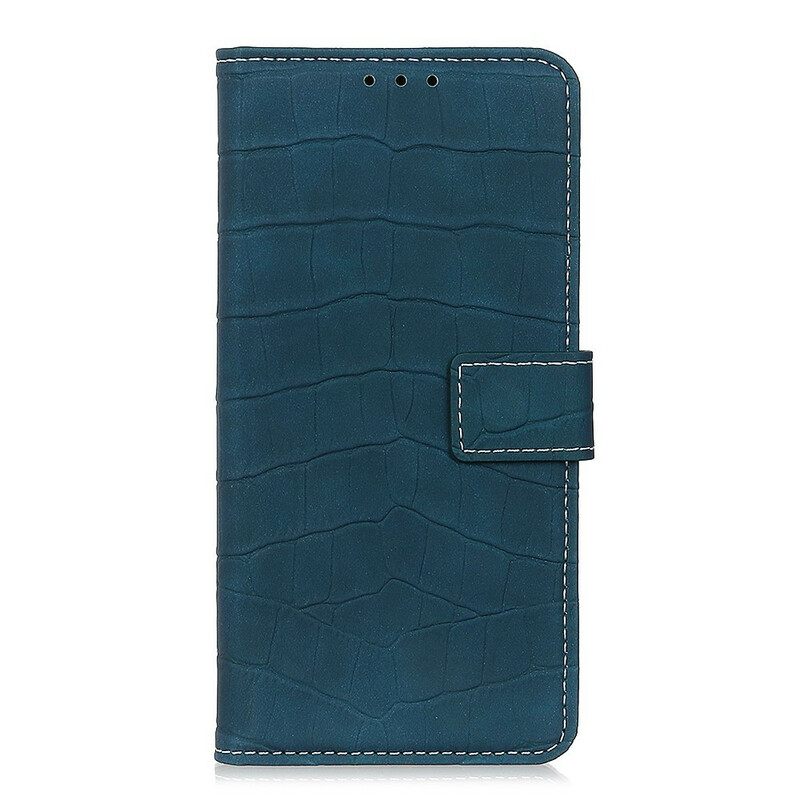 Nahkakotelo Xiaomi Redmi Note 8 Pro Vintage Crocodile Skin Style