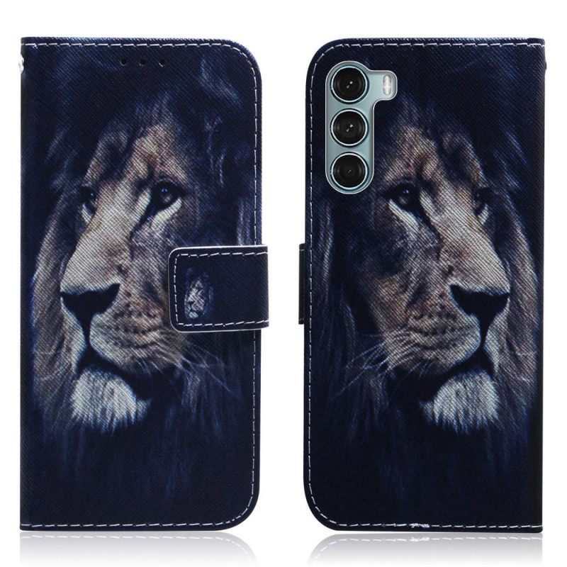 Kotelot Moto G200 5G Dreaming Lion