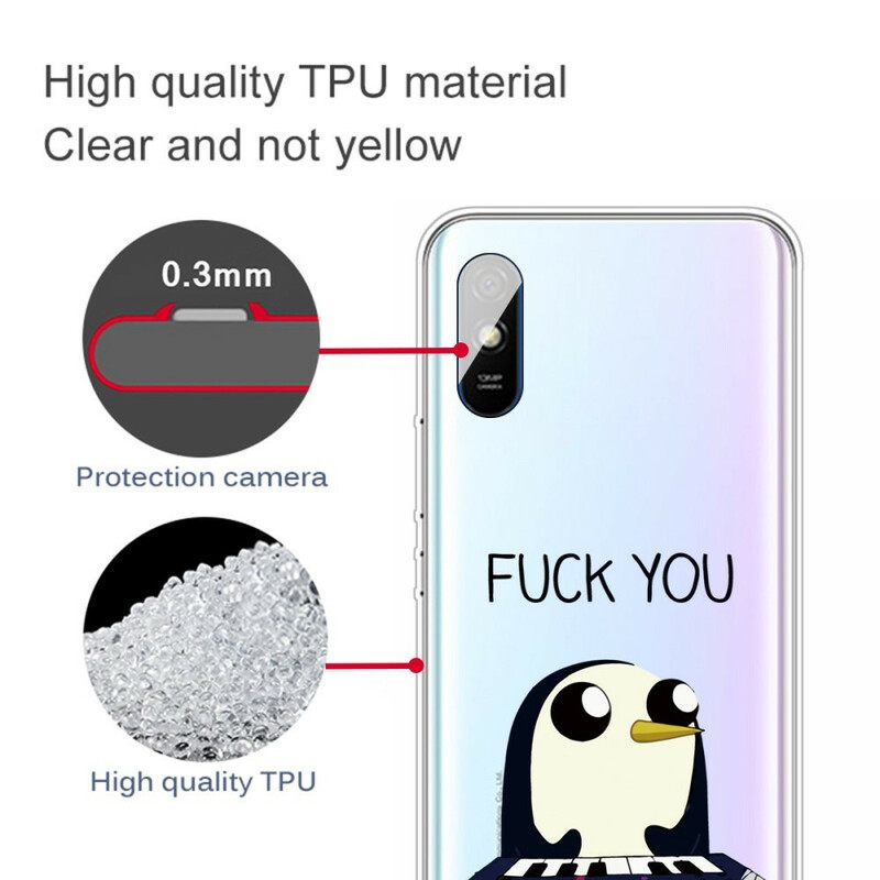 Case Xiaomi Redmi 9A Penguin Haista Vittuun