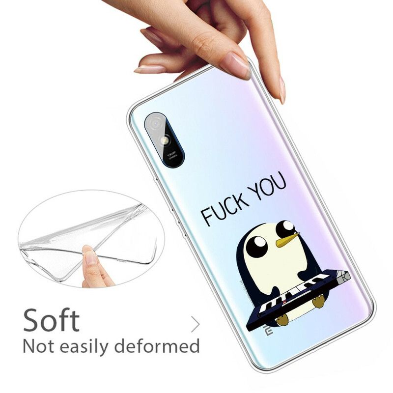 Case Xiaomi Redmi 9A Penguin Haista Vittuun