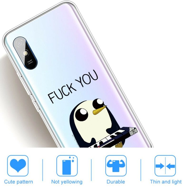 Case Xiaomi Redmi 9A Penguin Haista Vittuun