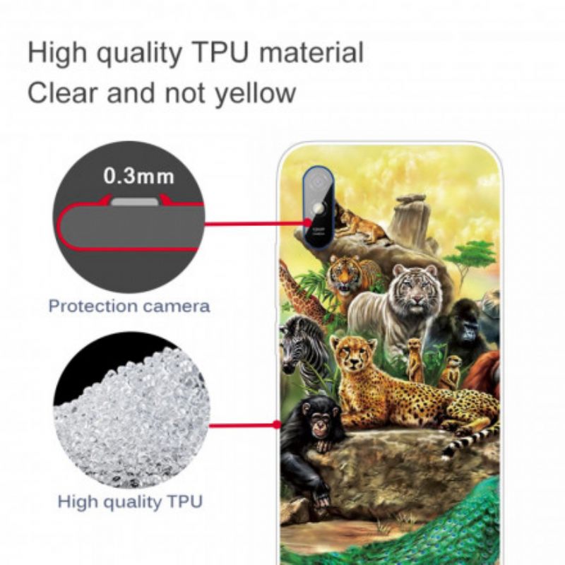 Case Xiaomi Redmi 9A Safari Animals