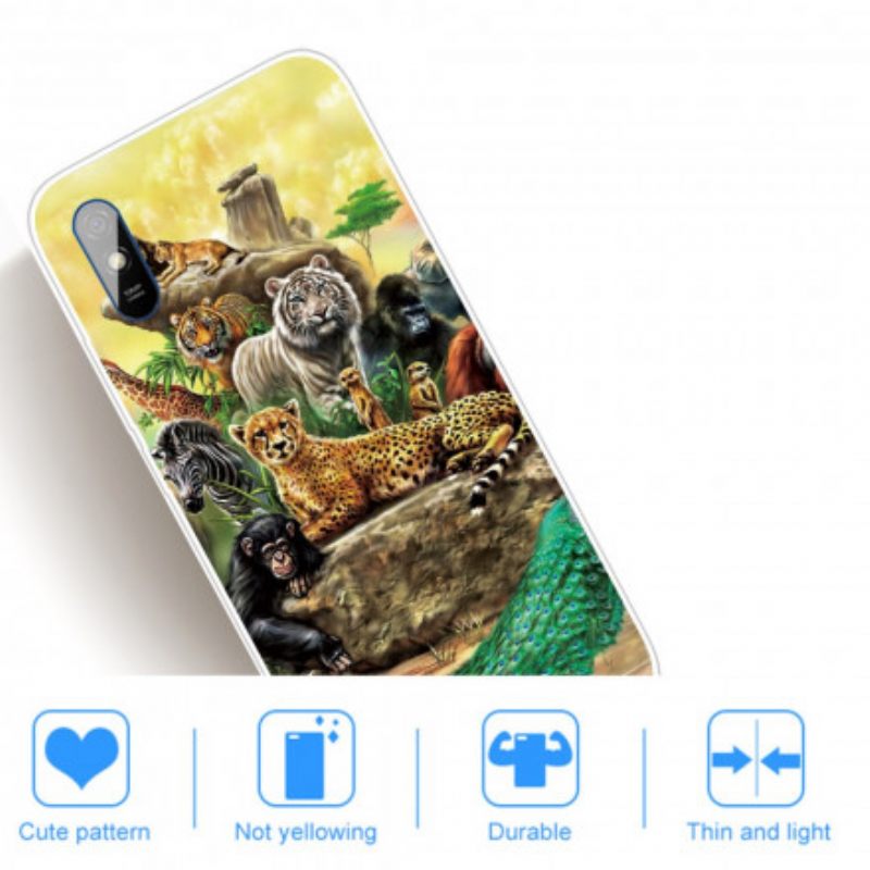 Case Xiaomi Redmi 9A Safari Animals