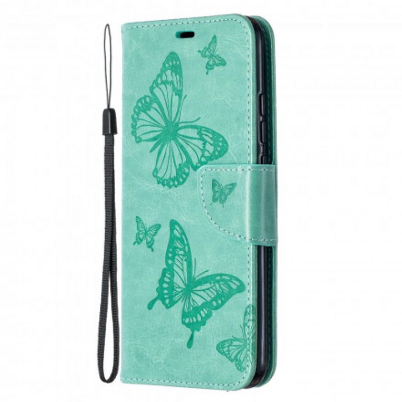 Kotelot Xiaomi Redmi 9A Suojaketju Kuori Butterflies Painettu Hihna