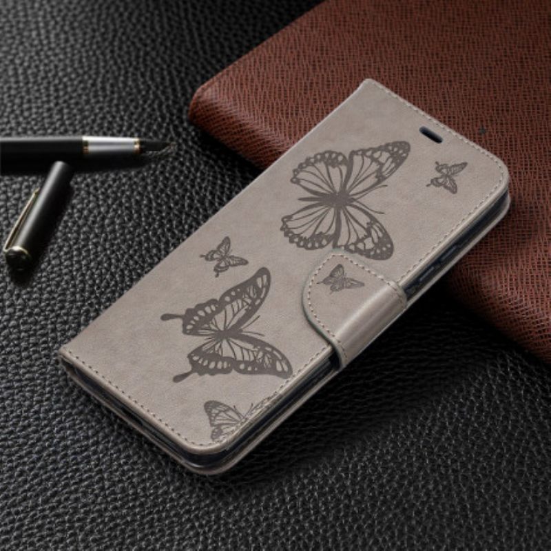 Kotelot Xiaomi Redmi 9A Suojaketju Kuori Butterflies Painettu Hihna