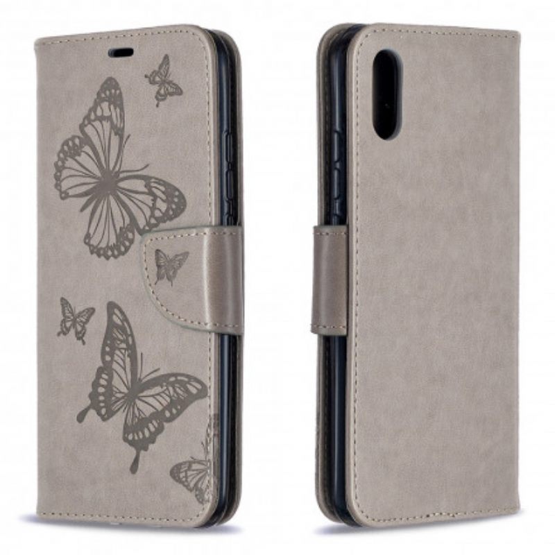 Kotelot Xiaomi Redmi 9A Suojaketju Kuori Butterflies Painettu Hihna