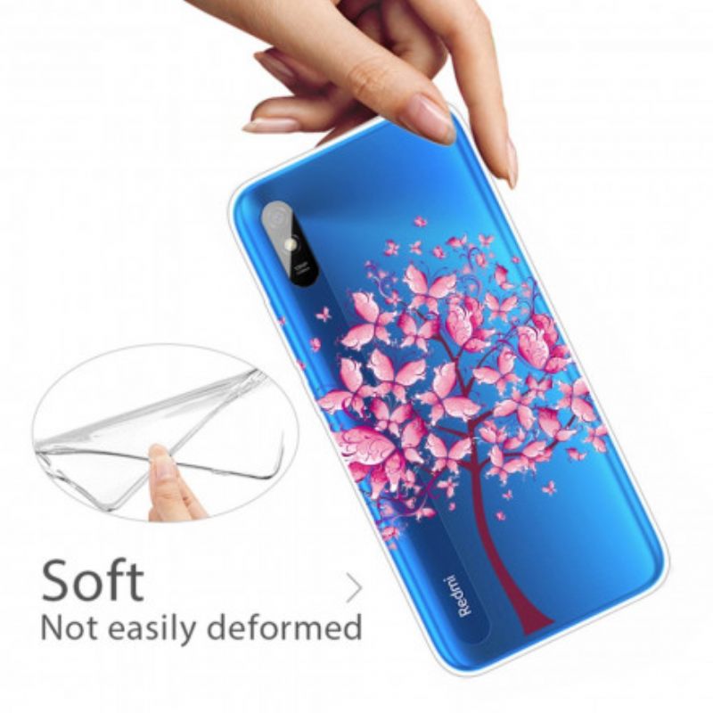 Kuori Xiaomi Redmi 9A Pink Tree Top