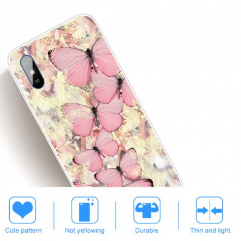 Kuori Xiaomi Redmi 9A Royal Butterflies