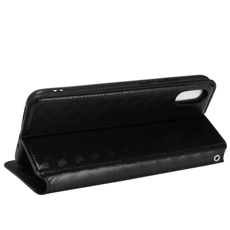 Puhelinkuoret Xiaomi Redmi 9A Kotelot Flip Diamond Leather Effect