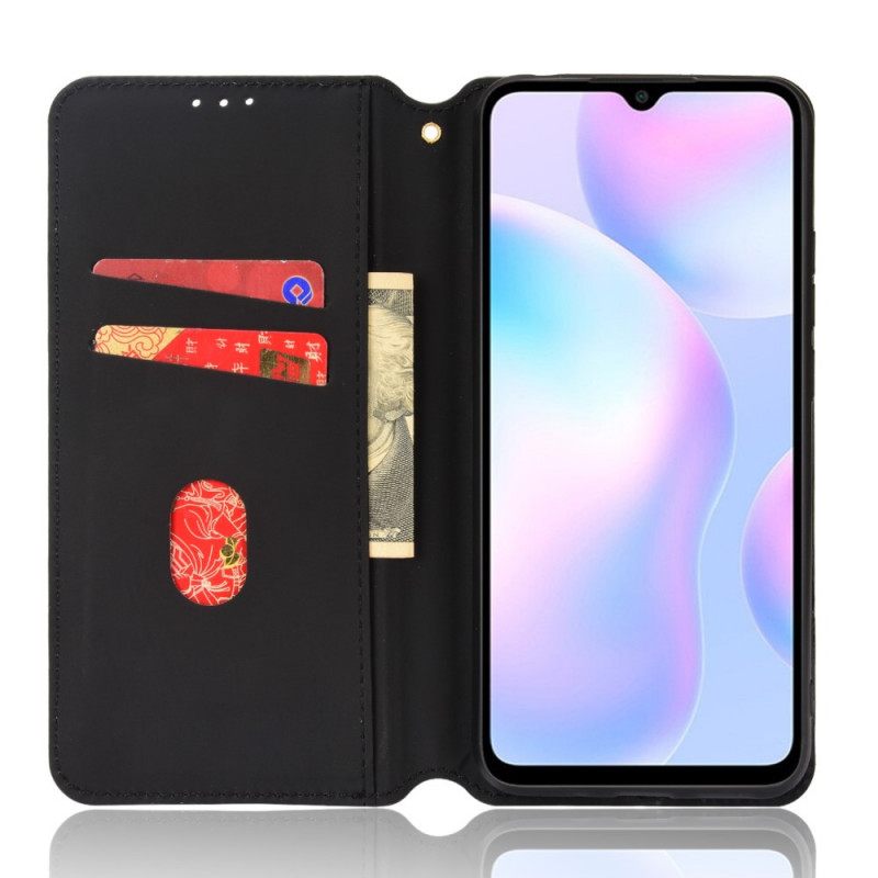 Puhelinkuoret Xiaomi Redmi 9A Kotelot Flip Diamond Leather Effect