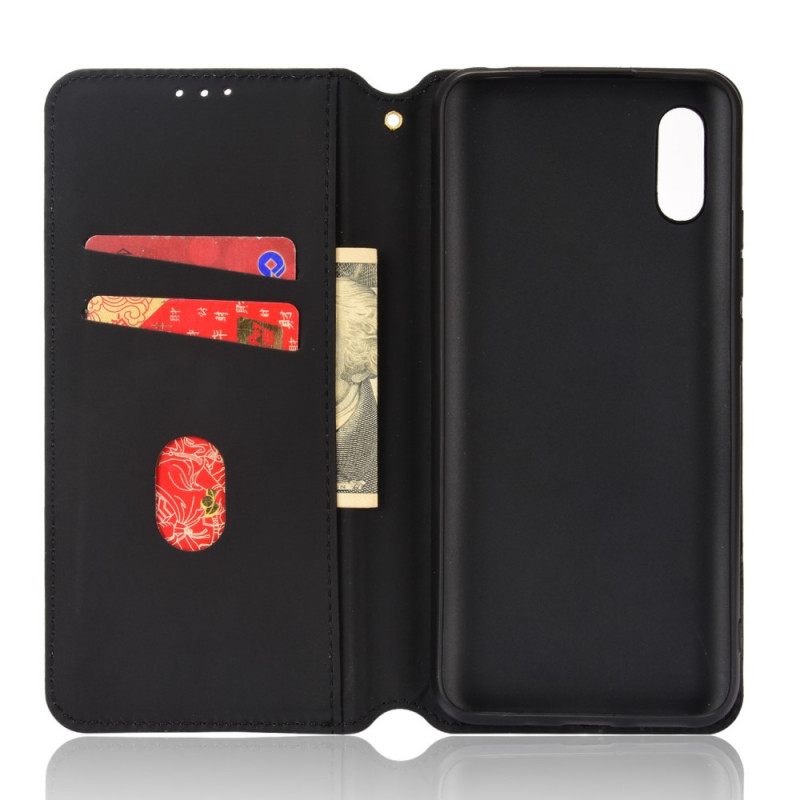 Puhelinkuoret Xiaomi Redmi 9A Kotelot Flip Diamond Leather Effect