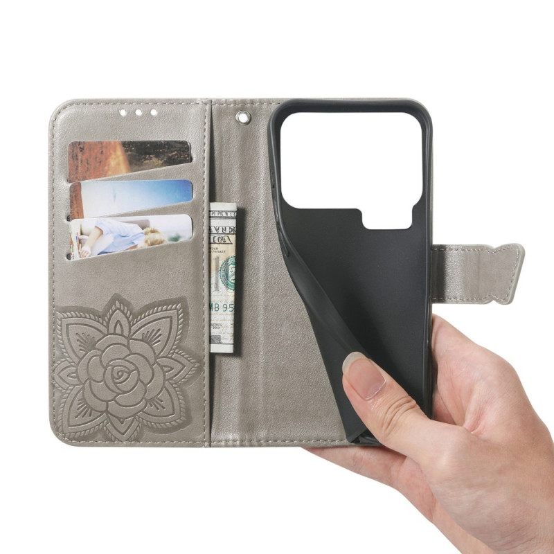 Kotelot Xiaomi 17 Pro 3d-perhonen Ja Strassit