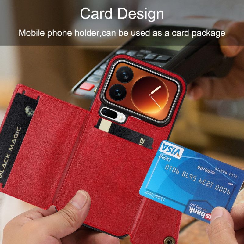 Kotelot Xiaomi 17 Pro Korttikotelo Ja Teline Suojakuori