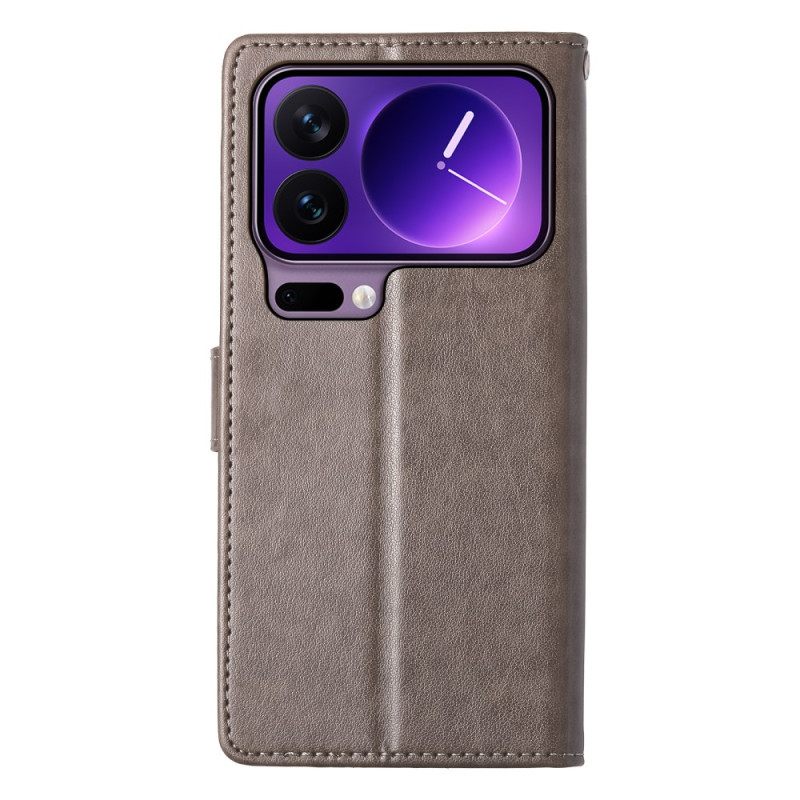 Kotelot Xiaomi 17 Pro Kukkakuvioinen Perhoskuvio