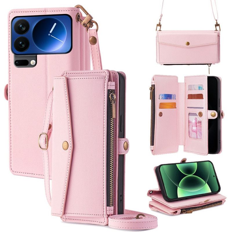 Kotelot Xiaomi 17 Pro Lompakko Olkahihnalla