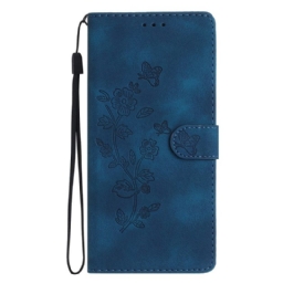 Kotelot Xiaomi 17 Pro Mokkanahkaefekti Kukkakuvio