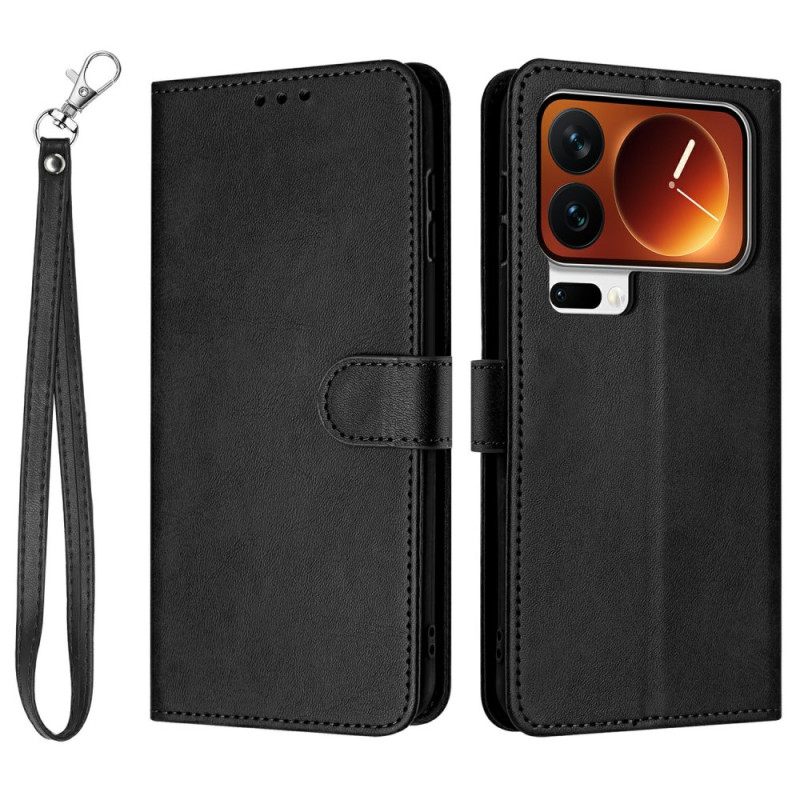 Kotelot Xiaomi 17 Pro Nahkakuvio Ja Nauha Suojakuori