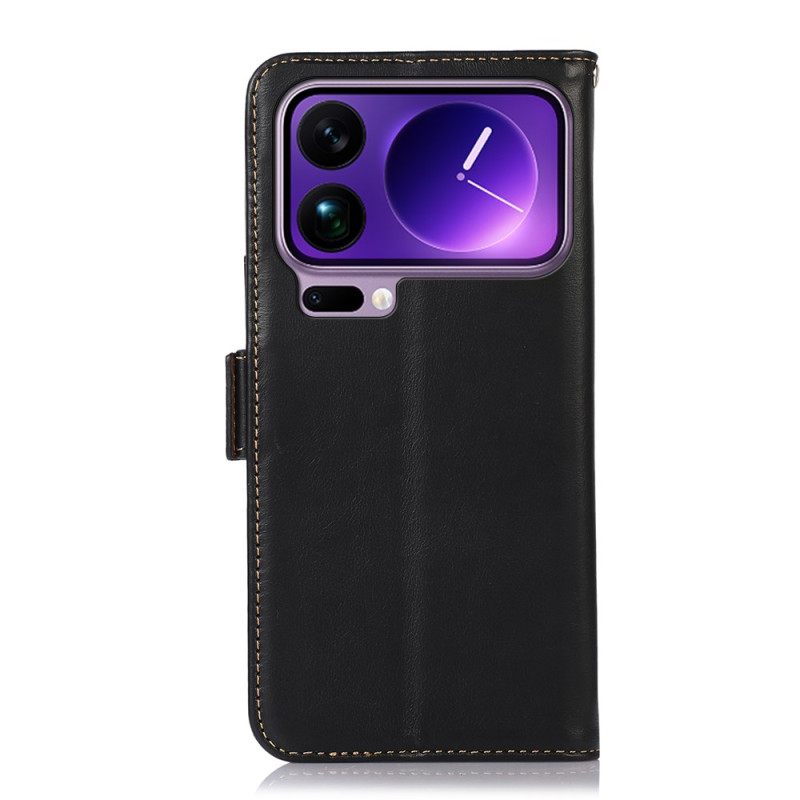 Kotelot Xiaomi 17 Pro Nahkalompakko Rfid-suojauksella Suojakuori