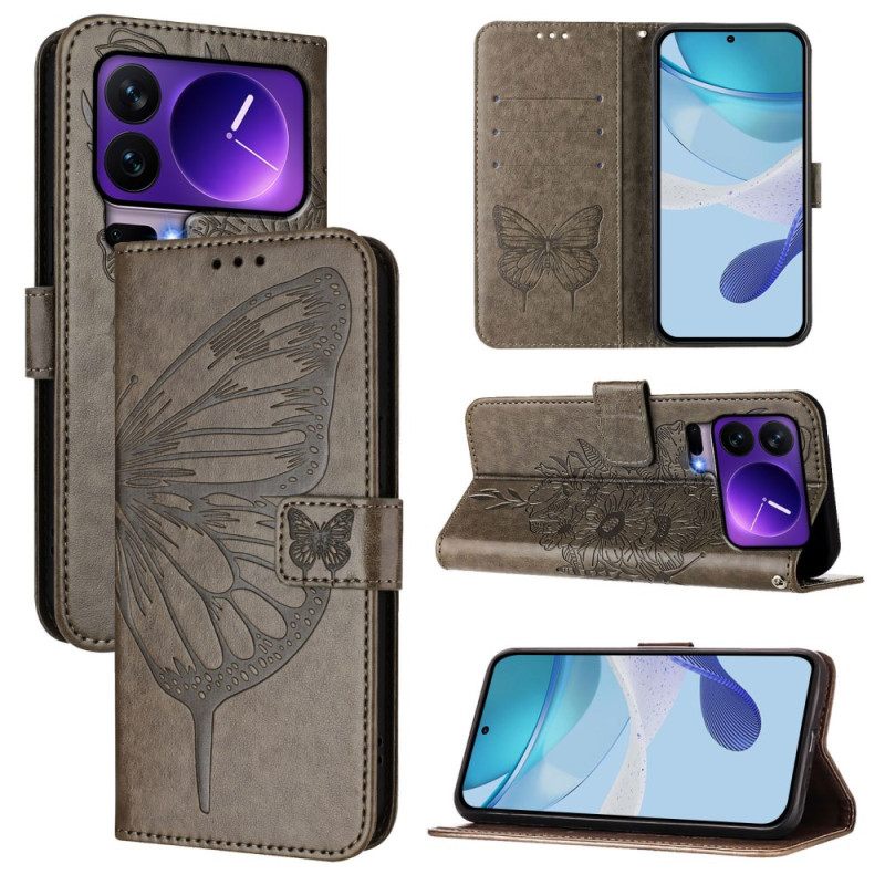 Kotelot Xiaomi 17 Pro Perhosremmikuvio