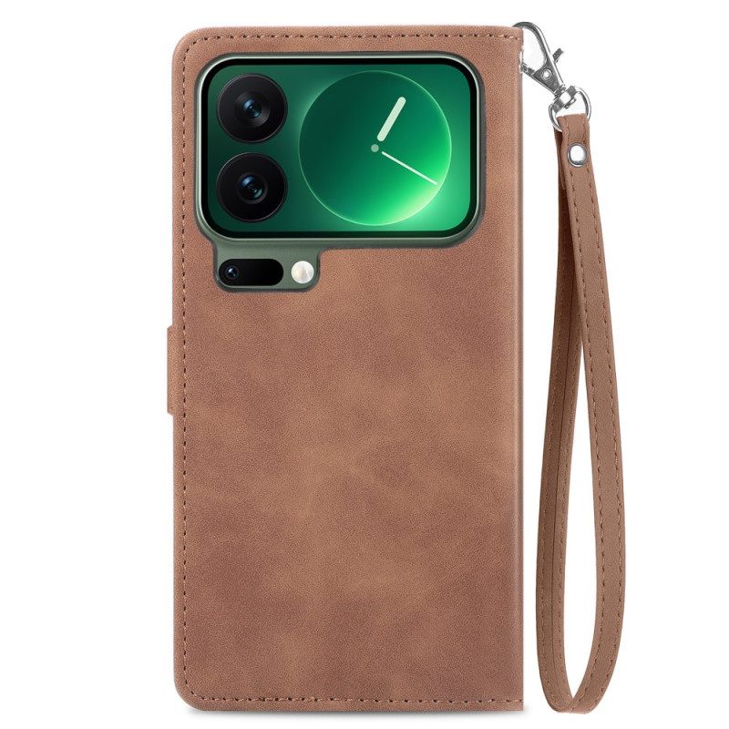 Kotelot Xiaomi 17 Pro Pitsikuvioinen Lompakko Suojakuori