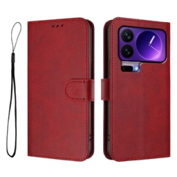 Kotelot Xiaomi 17 Pro Rfid-suojattu Nahkaefekti Suojakuori