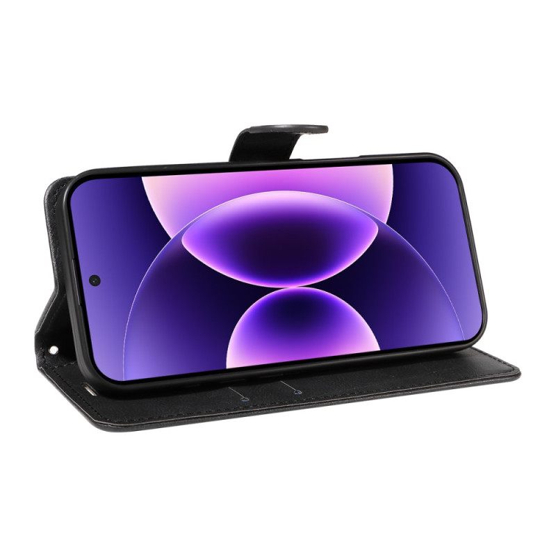 Kotelot Xiaomi 17 Pro Yksivärinen Nahkakuvio Suojakuori