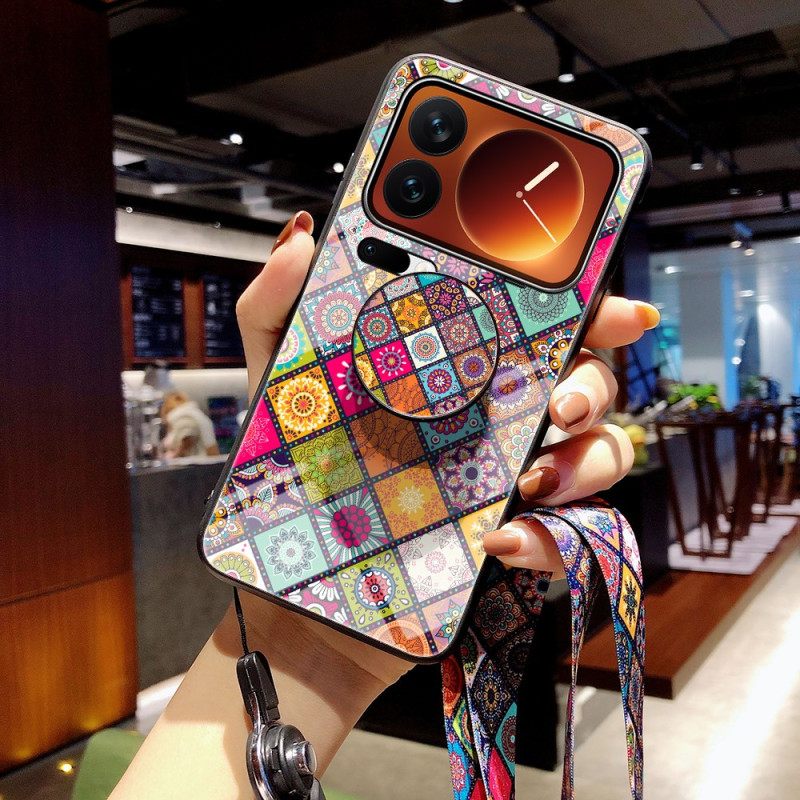 Kuori Xiaomi 17 Pro Karkaistusta Lasista Valmistettu Jalusta Ja Nauha Suojakuori