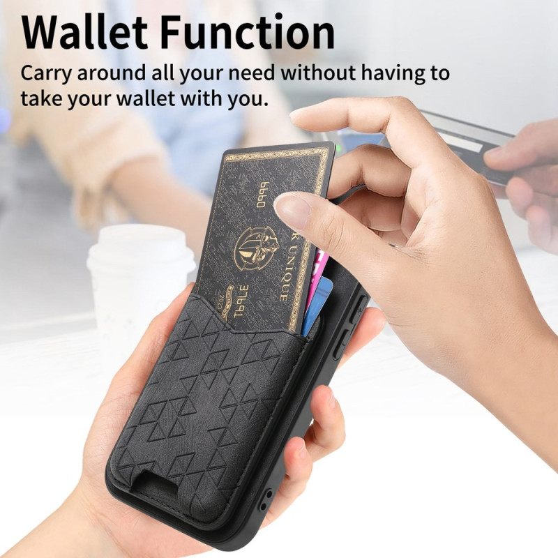 Kuori Xiaomi 17 Pro Korttikotelo Ja Kaiverrettu Teline