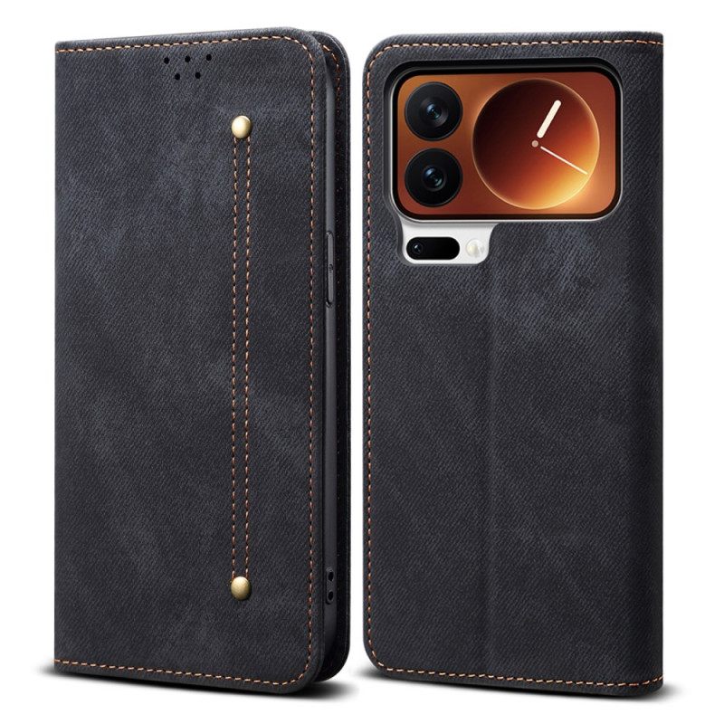 Nahkakotelo Xiaomi 17 Pro Farkkutyylinen