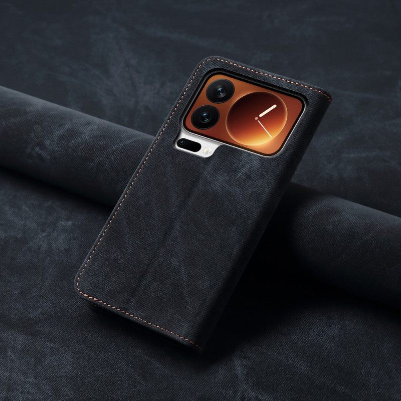 Nahkakotelo Xiaomi 17 Pro Farkkutyylinen