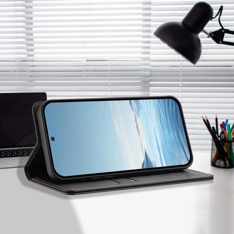 Nahkakotelo Xiaomi 17 Pro Magneettinen Suljin Ja Rfid-suojaus