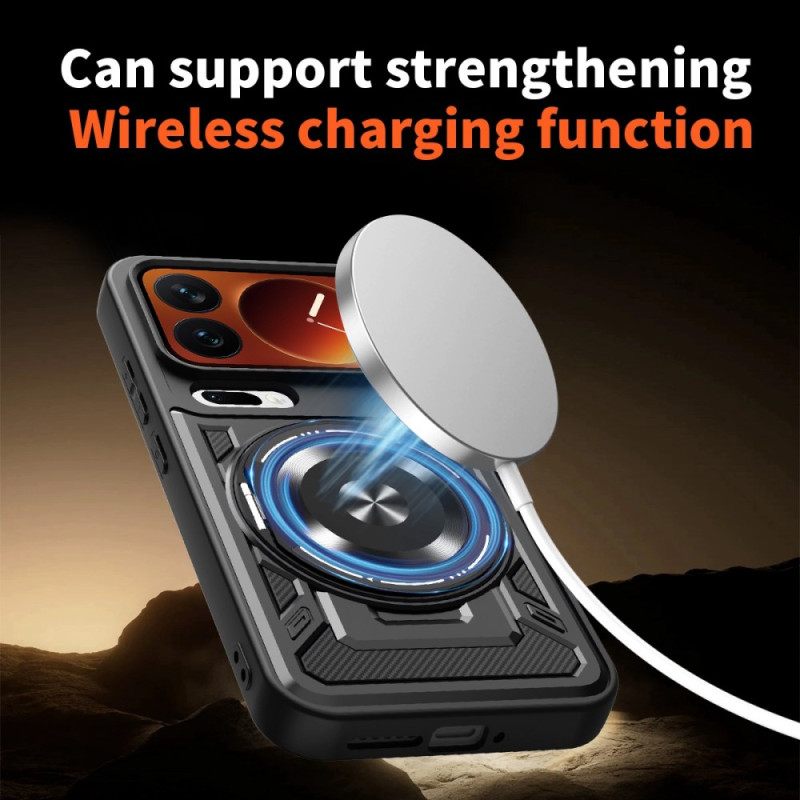 Puhelinkuoret Xiaomi 17 Pro Magneettinen Suljin Pyörivällä Jalustalla