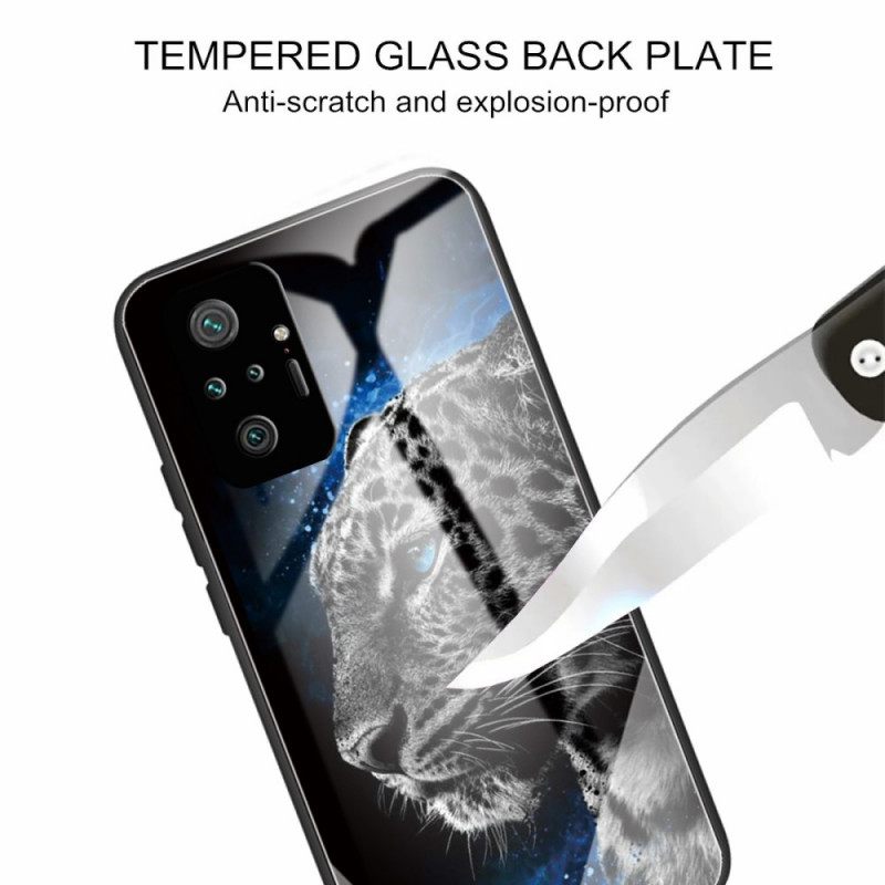 Case Xiaomi Redmi Note 10 Pro Karkaistua Lasia Kissan Kasvot