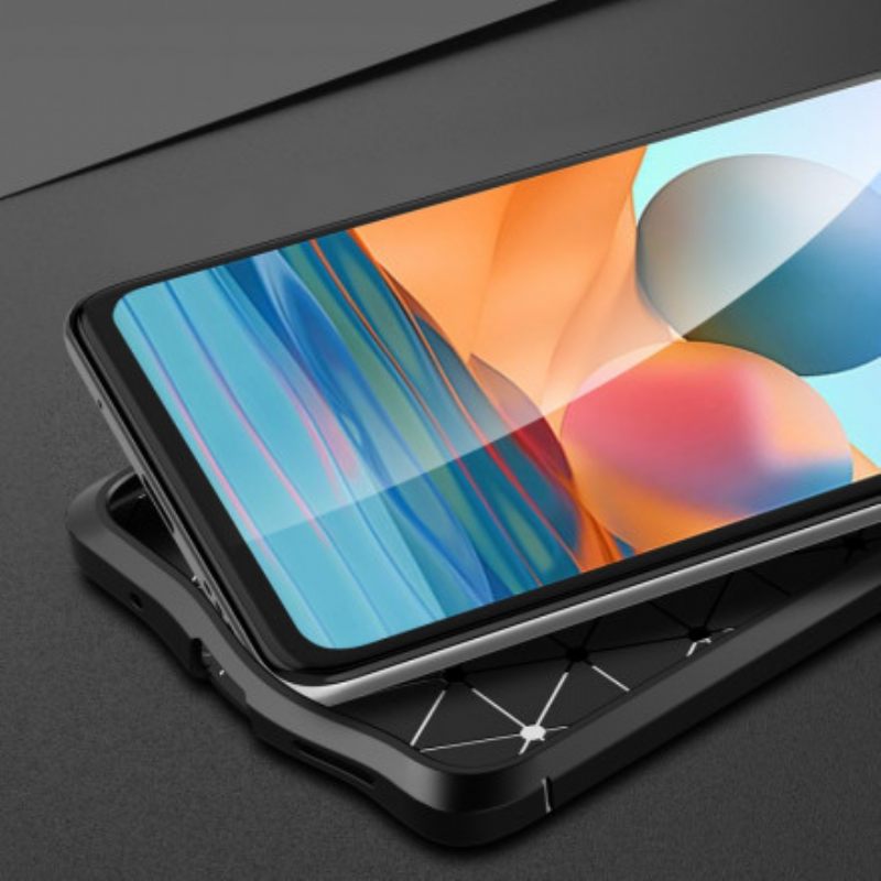 Case Xiaomi Redmi Note 10 Pro Nahkaefekti Litsi Kaksinkertainen Linja