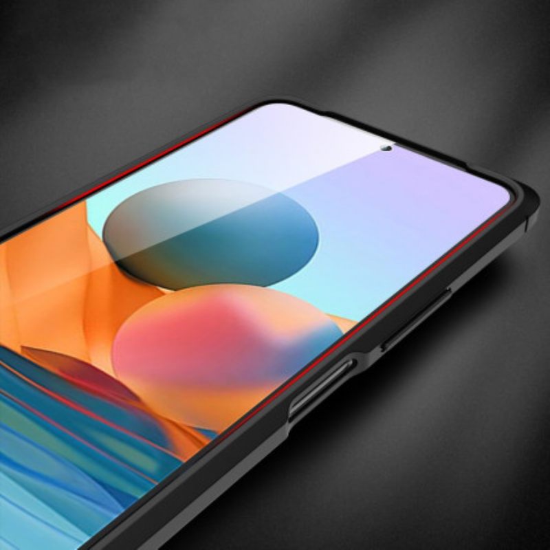 Case Xiaomi Redmi Note 10 Pro Nahkaefekti Litsi Kaksinkertainen Linja