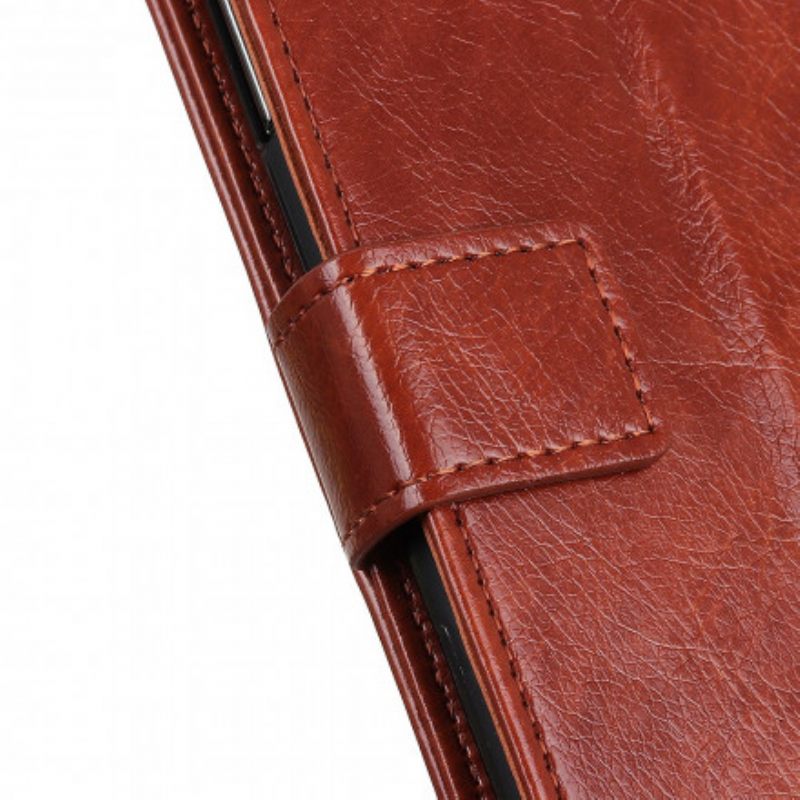 Flip Case Xiaomi Redmi Note 10 Pro Style Nappan Nahkaiset Vintage-niitit