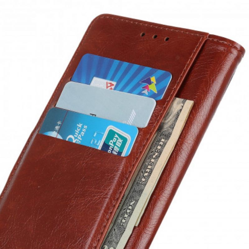Flip Case Xiaomi Redmi Note 10 Pro Style Nappan Nahkaiset Vintage-niitit
