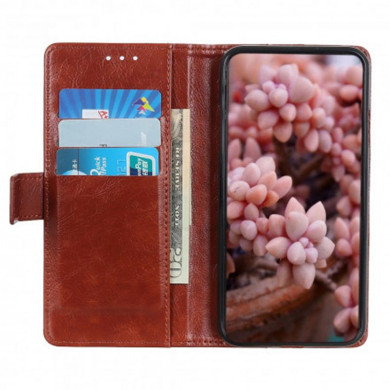 Flip Case Xiaomi Redmi Note 10 Pro Style Nappan Nahkaiset Vintage-niitit