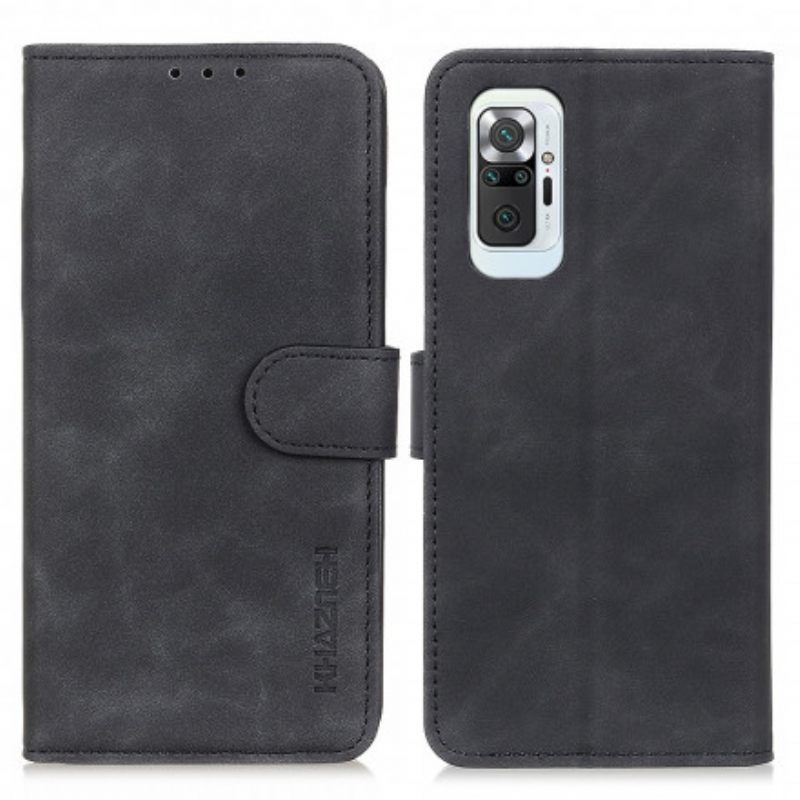 Flip Case Xiaomi Redmi Note 10 Pro Vintage Leather Effect Khazneh