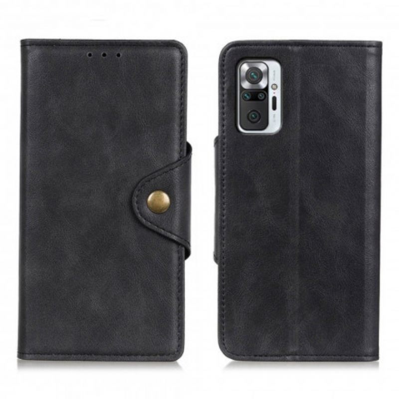Kotelot Xiaomi Redmi Note 10 Pro Keinonahkapainike