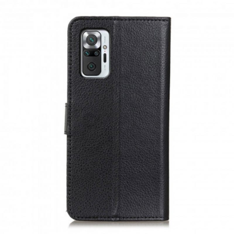 Kotelot Xiaomi Redmi Note 10 Pro Premium Litchi Leather Effect