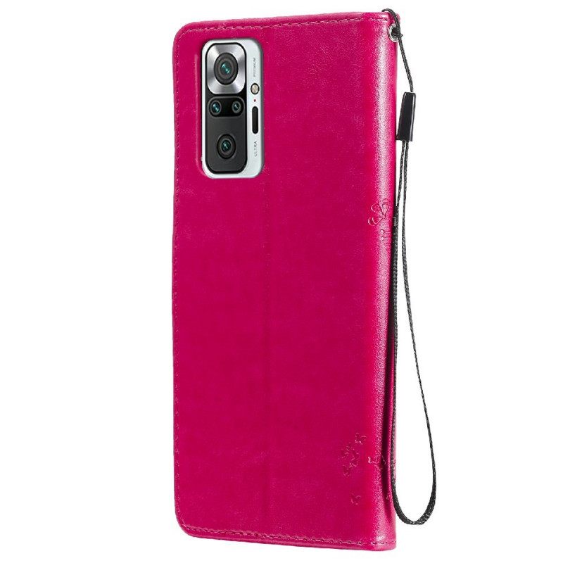 Kotelot Xiaomi Redmi Note 10 Pro Suojaketju Kuori Tree And Strappy Cat
