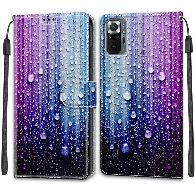 Kotelot Xiaomi Redmi Note 10 Pro Vesipisarat Kaulanauhalla