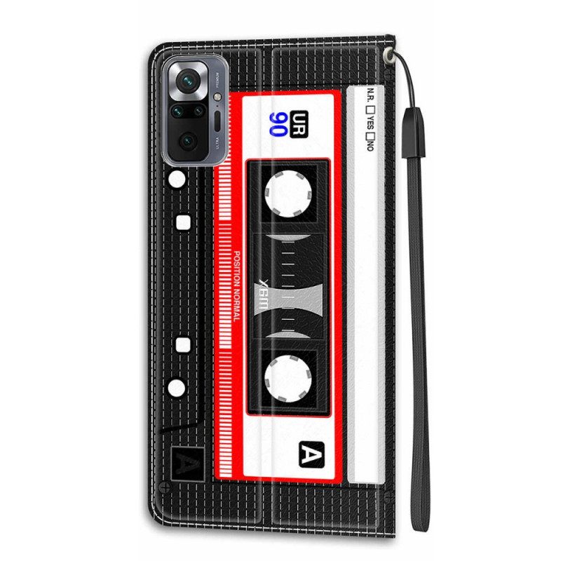 Nahkakotelo Xiaomi Redmi Note 10 Pro K7 Kaulanauhalla